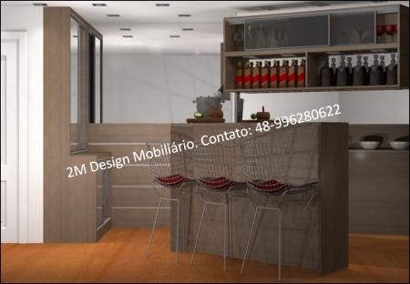 Um barzinho na sala de estar.